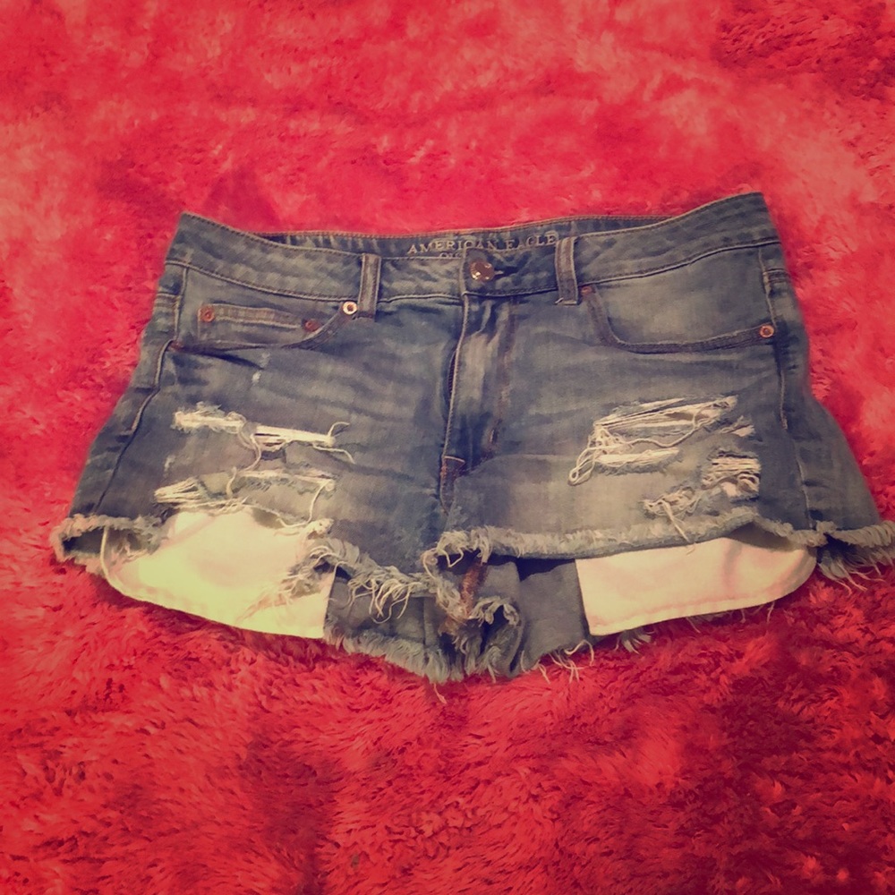 American Eagle ripped shorts